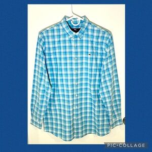 Vineyard Vines Cotton Button Down Whale Shirt